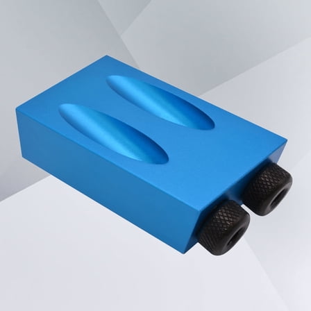 TELOLY 1Set Pocket Hole Jig 7x1.5x0.7in for Woodworking Drilling Positioner Carpentry Projects