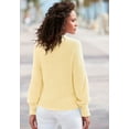 thumbnail image 3 of LASCANA Women's Open Knit Detail Sweater, 3 of 5