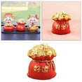 thumbnail image 2 of Argent Sac Chinois Feng Shui Figurine Atrract Argent Sac Décor Bonne Chance Bonne Chance Rouge, 2 of 9