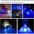 thumbnail image 6 of 10x 3/4" Round LED Clearence Light Front Rear Side Marker Indicators Light for Truck Car Bus Trailer Van Caravan Boat, Taillight Brake Stop Lamp (Blue, 12V), 6 of 13
