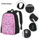 thumbnail image 3 of Easygdp Pink Donuts Mochila para Niños y Niñas con Set de Caja de Almuerzo y Estuche para Lápices 3 en 1, Mochila Escolar Estampada para Adolescentes, 3 of 7