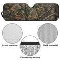 thumbnail image 6 of Uorisanigo Windshield Sun Shade for Rubicon Sahara TJ JK JKU 2 Door & 4 Door-UV Rays Blocker Car Sunshade, Camo Hunting Forest Sun Visor Protection Keep Your Vehicle Cool, 6 of 7