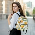thumbnail image 6 of FORMRS Mini Backpack Purse for Women Travel Daypack Casual Shoulder Bag, Orange Bees, 6 of 7