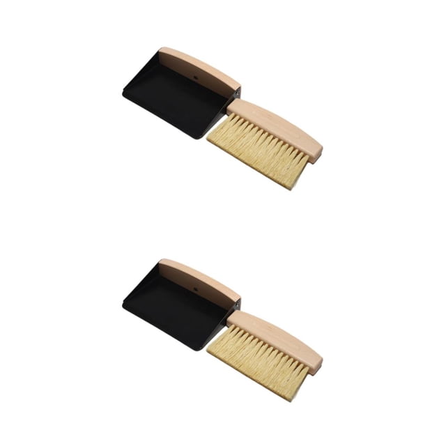 Yuarrent Juego de escobas elegante y que ahorra espacio para casas modernas Escoba eficiente con recogedor Limpieza del hogar Cáñamo de sisal Cáñamo sisal+negro Talla única 2Conjunto