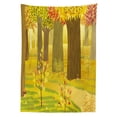 thumbnail image 3 of Ambesonne Fall Tablecloth Rectangular Table Cover, Fantasy Dreamlike Forest, 60"x84", Multicolor, 3 of 4