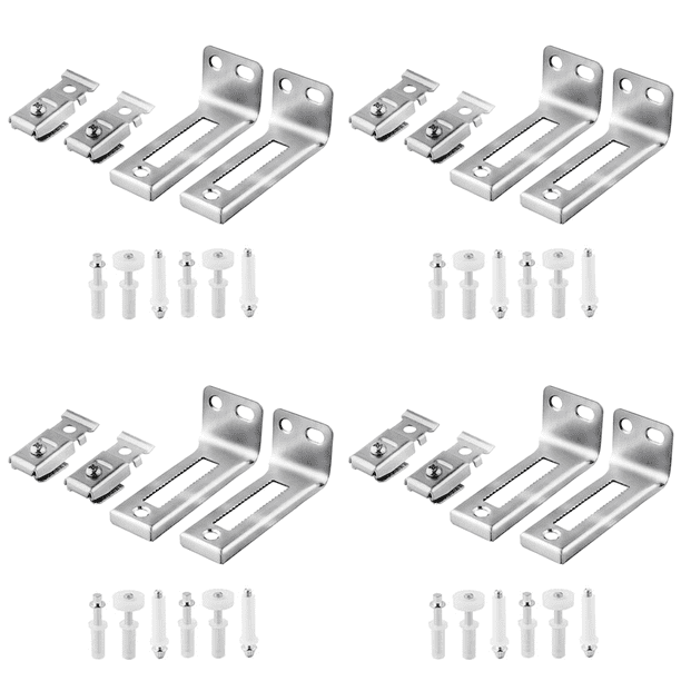 Juego de 2 piezas de repuesto para rieles deslizantes multiusos con herrajes plegables para puertas