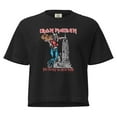 thumbnail image 2 of Iron Maiden NYC 1982 Vintage Tour Mineral Wash Womens Crop Tee, 2 of 7