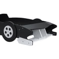 thumbnail image 6 of Aukfa Twin Size Race Car Bed for Kids/Toddlers, Wooden Car-Shaped Platform Bed with Wheels and Safety Guardrails, Black, 6 of 8