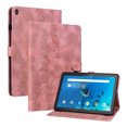 thumbnail image 2 of FJLBDE Case for Lenovo Tab M10 HD 10.1 inch TB-X505L/X505F, Embossed Flower PU Leather Flip Wallet Folio Stand Cover, Pink, 2 of 7