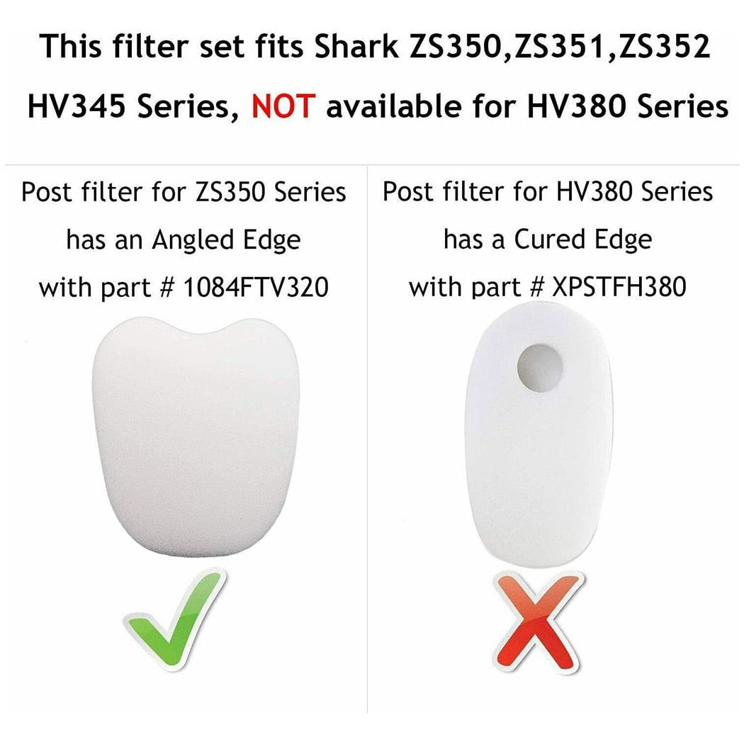 XPMFK320 Filters ZS351 1084FTV320 4PCS For Shark Rocket Zero-M High Quality 