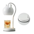 thumbnail image 4 of Lámpara calentadora de velas perfumadas, hierro regulable regulable, luz calentadora de velas aromática eléctrica bonita y moderna para escritorio, enchufe europeo, blanco, 4 of 5