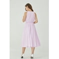 thumbnail image 3 of Women's Beach Wedding Keyhole Neckline Midi Bridesmaid Dress, 3 of 5