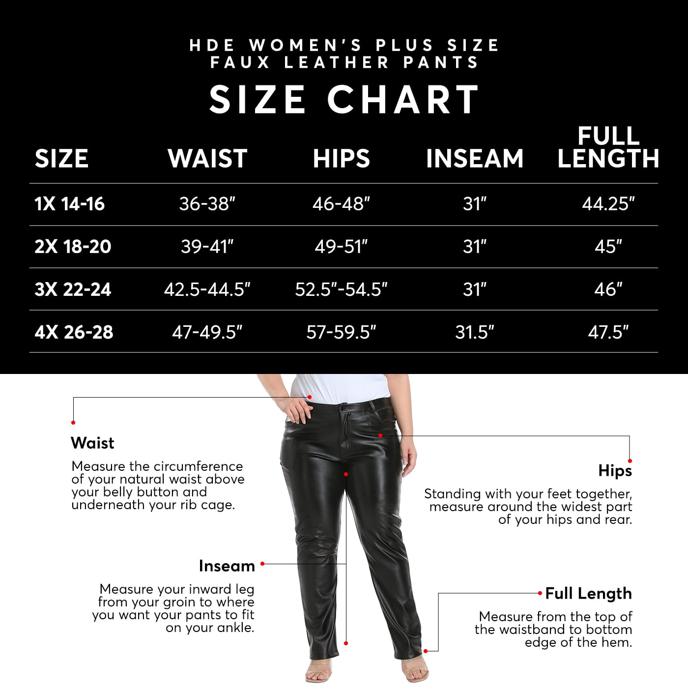 Women's Size Guide | FIRM ABS Sportswear