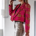 thumbnail image 5 of Vedolay Womens Business Casual Blazer Casual Button Down Jackets Long Sleeve Coats with Pockets Pink,XL, 5 of 5