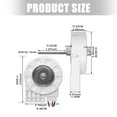 thumbnail image 5 of 12V 4W Refrigerator Evaporator Fan Motor Replacement For BCD-330WTV 50240401000p, 5 of 8
