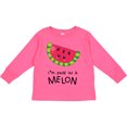 thumbnail image 3 of Inktastic I'm One in a Melon Watermelon Humor Boys or Girls Long Sleeve Toddler T-Shirt, 3 of 5