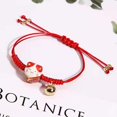 thumbnail image 1 of 2 Pcs Feng Shui Céramique Porte-Bonheur Chat Bonne Chance Couple Bracelet Perlé Cordon de Dentition Réglable avec Clochette Richesse Santé Fortune Symbole d'Argent Riche pour Femmes Filles Bijoux d'Amitié, Rouge, 1 of 4