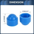 thumbnail image 4 of Unique Bargains 20pcs Plastic 17mm Exterior Wheel Lug Nut Bolt Blue, 4 of 7