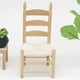 thumbnail image 3 of Chaise miniature vintage en bois pour poupées 1:12, accessoires de maison de poupée DIY (#2), 3 of 4