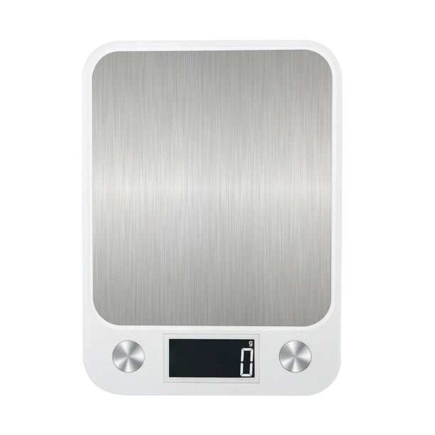 Báscula digital 10 kg / 1g Báscula digital de acero inoxidable Dispositivo de pesaje de pantalla LCD a prueba de agua Vogacara HA005954-00