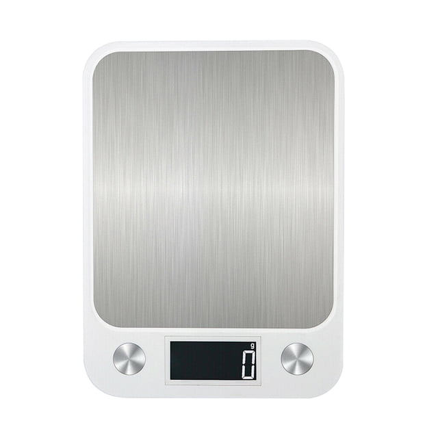 Báscula digital 10 kg / 1g Báscula digital de acero inoxidable Dispositivo de pesaje de pantalla LCD a prueba de agua Inevent HA005954-00
