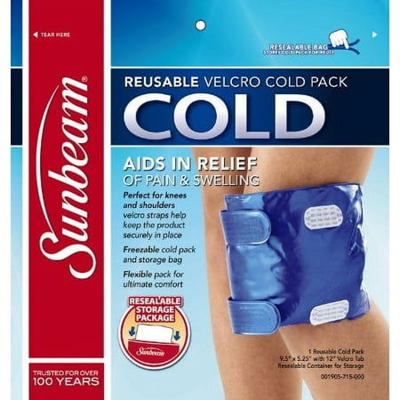 Sunbeam 1905-715 Reusable Cold Velcro Pack Blue