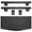 Black, variant on Miangastore Under Desk Storage Plate Hidden Drawer Keyboard Tray Office Keyboard Plate Holder