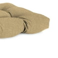 thumbnail image 5 of Jordan Manufacturing 44" x 18" McHusk Birch Beige Crosshatch Rectangular Tufted Contoured Crosshatch Outdoor Wicker Settee Bench Cushion, 5 of 13