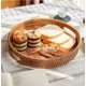 thumbnail image 4 of Round Rattan Serving Tray, Wicker Serving Tray with Cutout Handles, Woven Fruit/Bread Serving Basket, 30 cm, 4 of 4