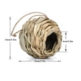 thumbnail image 2 of 4pcs Handwoven Hummingbird House Nest Cage for Outdoor Garden Yard Tree Hanging, Natural Grass Woven Bird Nest Hut Shelter Simulation Home Easter Decor for Wild Birds, Colorful, 2 of 10