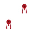 thumbnail image 1 of Langgg Support de Tube de Tête Pliant pour Guidon de Fourche avant Attrape-Poignet Crabe Fixation Résistante à l'Usure pour Boucle Pièces de Vélo Rouge 2ensemble, 1 of 6
