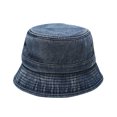 thumbnail image 2 of Fesfesfes Adult Bucket Hat Solid Denim Sunshade Hat Fisherman's Hat Basin Hat Outdoor Hat, 2 of 3