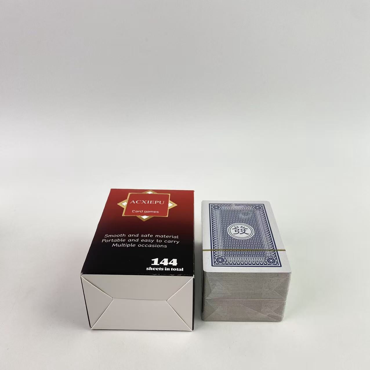 ACXIEPU Card games,Mahjong Playing Cards Chinese Mahjong 2026 American Games Large Print Handheld Poker Mahjong Cards