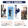 thumbnail image 3 of 3 Meters Adjustable Positioning Rope Durable Positioning Lanyard with Metal Snap Hook Full Protection Climbing Position Lanyard, 3 of 7