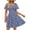 Navy, variant on YuXingFu Plus Size Summer Dresses for Women Mid-Length Crew Neck Plus Size Womens Dress Short Sleeve Floral Casual Summer White S