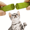 thumbnail image 6 of 20 Count 4.23oz/120g Cat Grass Stick, Cat Treats for Hairball Support and Teeth Cleaning, Chicken Flavored Hairball Treats for Cats, Natural Freeze Dried Cat Grass Treats for Indoor Cats,, 6 of 9