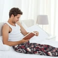 thumbnail image 5 of Honiee Rose Flowers for men - a sleek fusion of Straight Pajama Pants, versatile Lounge Pants, and cozy Sleepwear, all rolled into one-XX-Large, 5 of 6