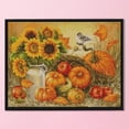 thumbnail image 3 of Kit de Bordado Completo Wdftyju Flor de Calabaza 11CT 3 Hilos Algodón DIY, 3 of 9