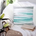 thumbnail image 4 of Turquoise Gray White Throw Pillow Covers, Soft Pillowcases with Invisible Zipper, Country Abstract Ombre Mottled Decorative Square Pillow Cushion Covers for Living Room Couch Sofa Bed 20x20 Inches, 4 of 8