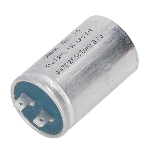 Condensateur De Démarrage CBB61 16uF 350V AC 50/60Hz - Pour Moteur, Générateur - Boîtier Plastique Noir
