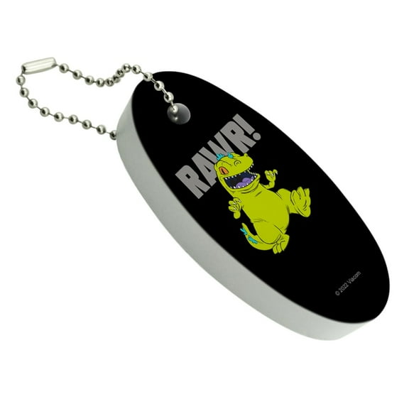 Rugrats Reptar Rawr! Floating Keychain Oval Foam Fishing Boat Buoy Key Float