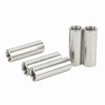 thumbnail image 2 of 5 Pieces M12 Stainless Steel Round Coupling Nut Female Thread Rod Connector Fastener Hardware, 2 of 5