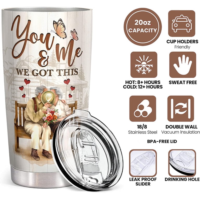 "I Am Not Spoiled My Husband Just Loves Me" 20 Oz Tumbler - Wife Gift From Husband For Anniversary, Birthday, Mother's Day