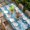 White Blue, variant on Blue Coastal Beach Table Cloths for 4 Foot Rectangle Tables, Nautical Starfish Coral Vintage Wooden Patio Waterproof Elastic Fitted Tablecloths, Washable Rectangular Table Cover for Camping