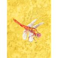 thumbnail image 1 of 11 x 15 Po. Drapeau Libellule sur Fond Jaune, Taille Jardin, 1 of 1