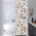 thumbnail image 3 of Farmhouse Leaves Window Privacy Film, Pastoral Vintage Flowers Botanical Static Cling UV Sun Blocking Heat Control Window Tint Day and Night, Non-Adhesive One Way Windows Privacy Cover 17.7''x78.7'', 3 of 7