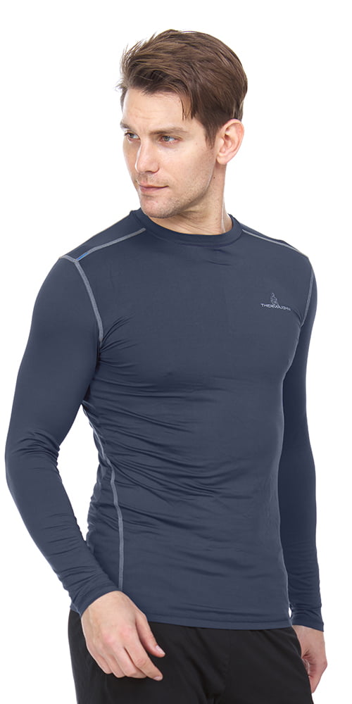 Thermajohn Men Long Sleeve Baselayer Cool Dry Compression T-Shirt for Athletic Workout and Running 