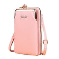 thumbnail image 1 of Hot For Women Fashion PU Leather Small Crossbody Bags Phone Purses Shoulder Bags Handbags PINK, 1 of 8