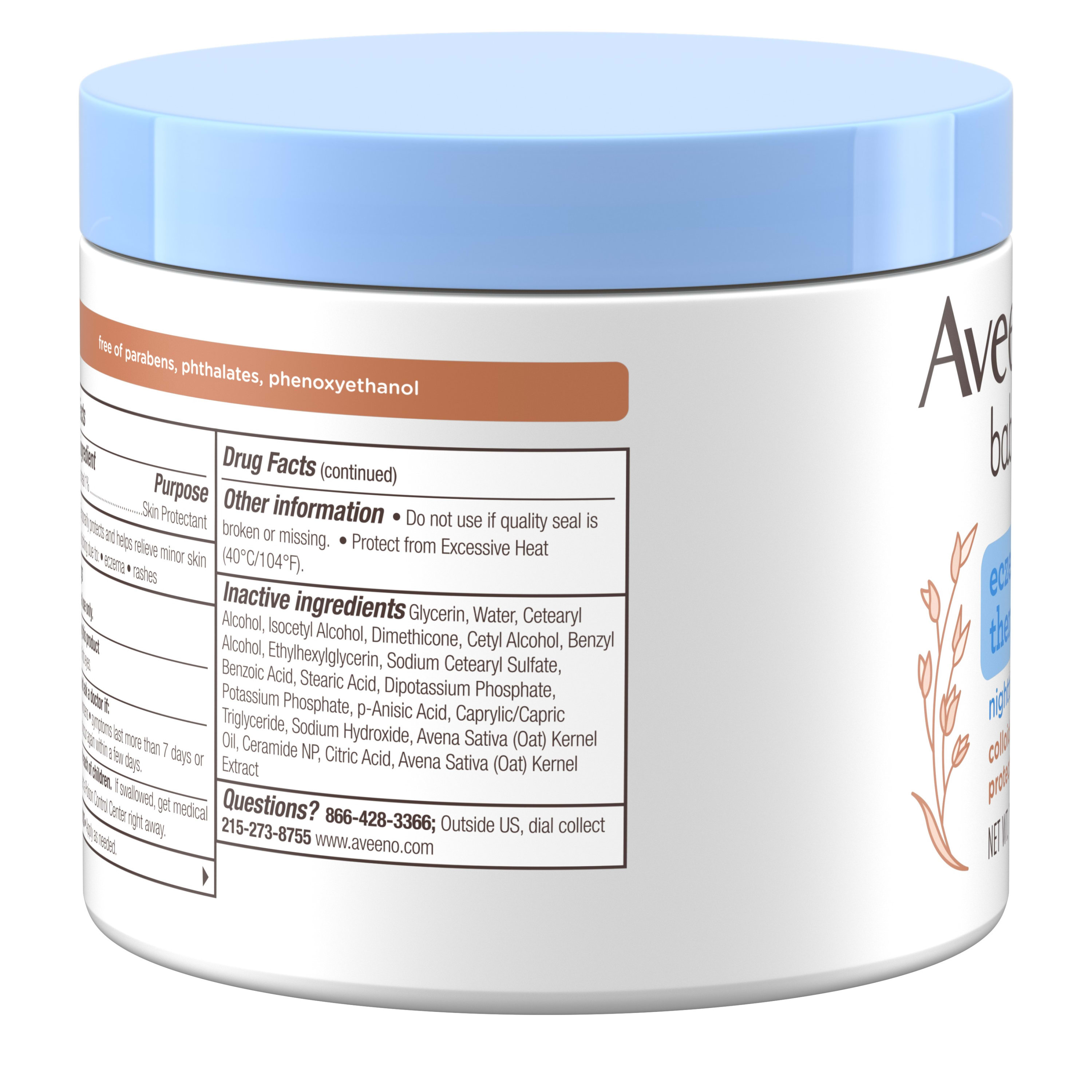 aveeno baby eczema therapy nighttime balm ingredients