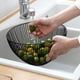 thumbnail image 4 of Soporte para verduras, bandeja para servir y cesta para pan en un elegante frutero de metal negro para encimera de cocina y almacenamiento, 4 of 7